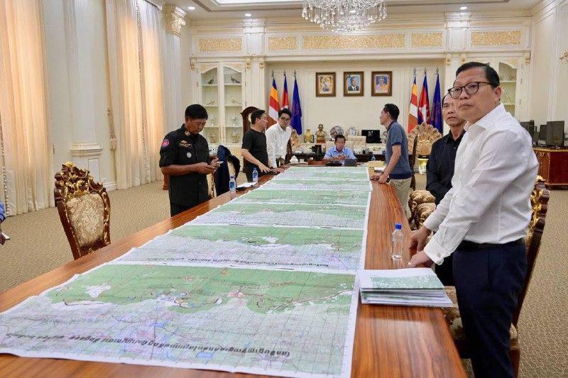 1 mapa - 🇹🇭🇰🇭 Válka: Thajské vojenské jednotky překročily hranice do Kambodže a ob...