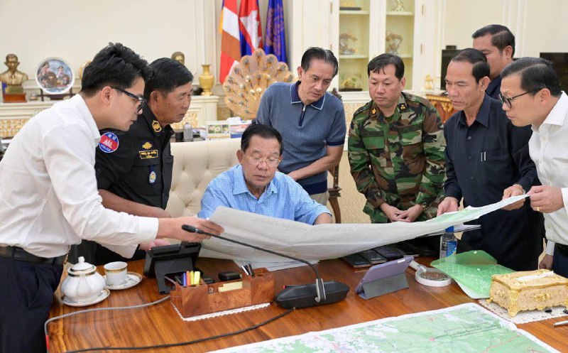 1 mapa - 🇹🇭🇰🇭 Válka: Thajské vojenské jednotky překročily hranice do Kambodže a ob...