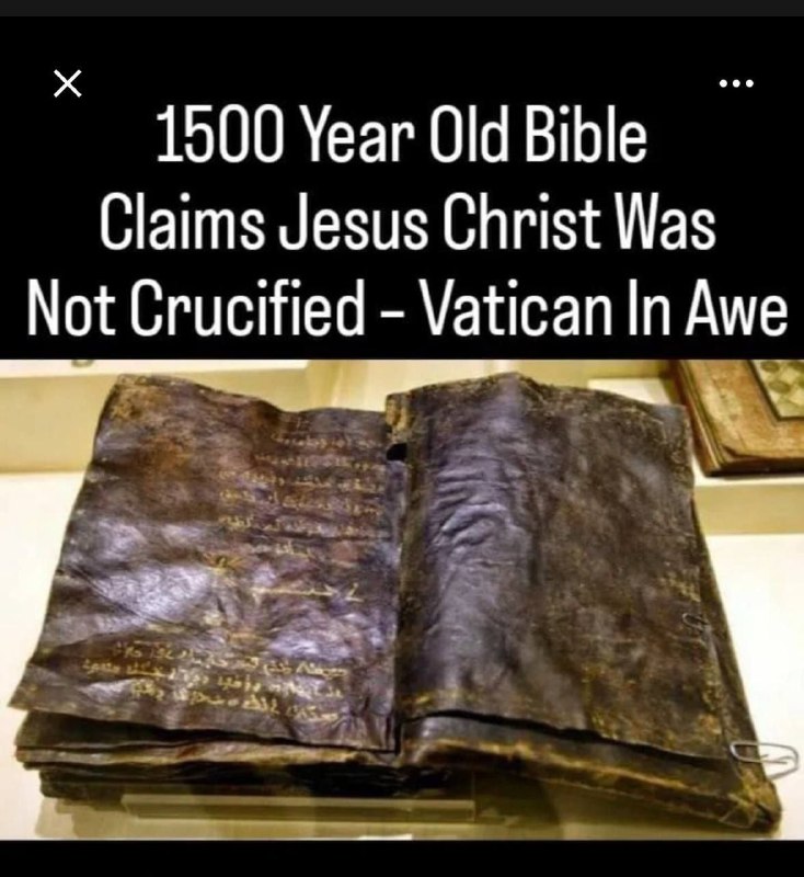 1500 let stará Bible říká, že Ježíš Kristus nebyl ukřižován, - Vatikán v úžasuMnoho n?...
