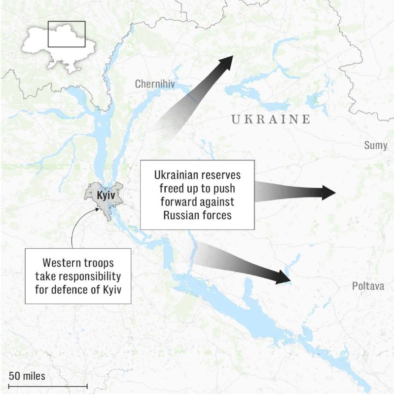 ⚡️3 scénáře rozmístění britských jednotek na Ukrajině - The Telegraph1) Britští vojác...