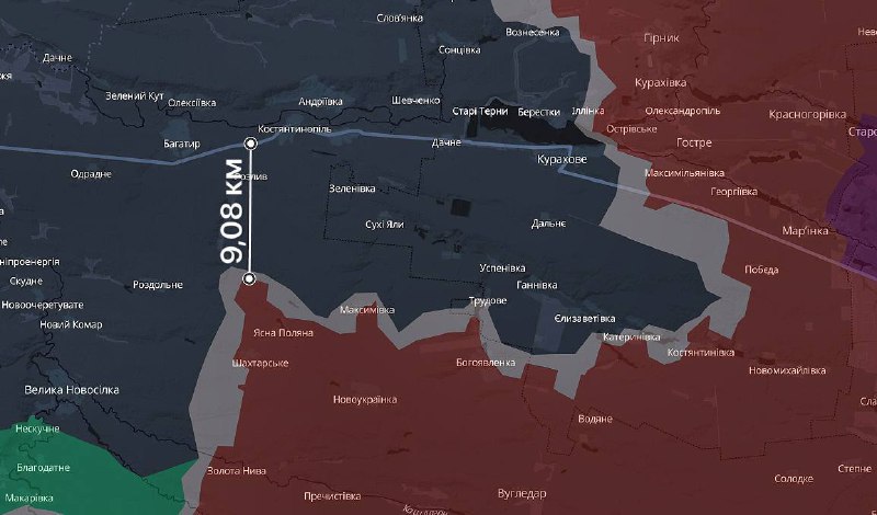 ‼️🇷🇺490 km² osvobodila ruská armáda v říjnu, zatím je to maximální postup od říj...