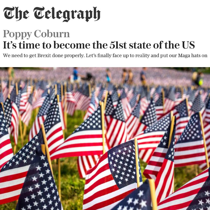 51. stát šokující: Telegraph journo chce Británii ve Spojených státechBritánie by se měla s...