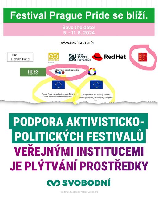 A co vy? Jak to vidíte? Máme toto podporovat z veřejných peněz?
