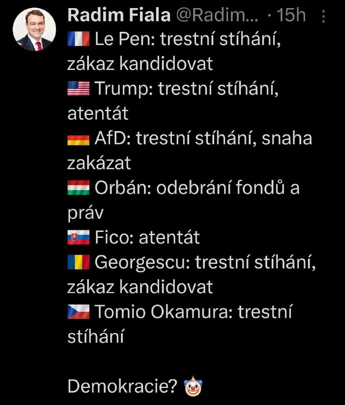 A to je jen špička ledovce. Trošičku nám tu ta "demokracie" kulhá, že? 😉