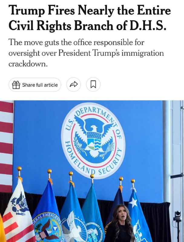 🆘🇺🇸AKTUÁLNÍ ZPRÁVY – Prezident Trump dnes propustil téměř celé oddělení pro obč...