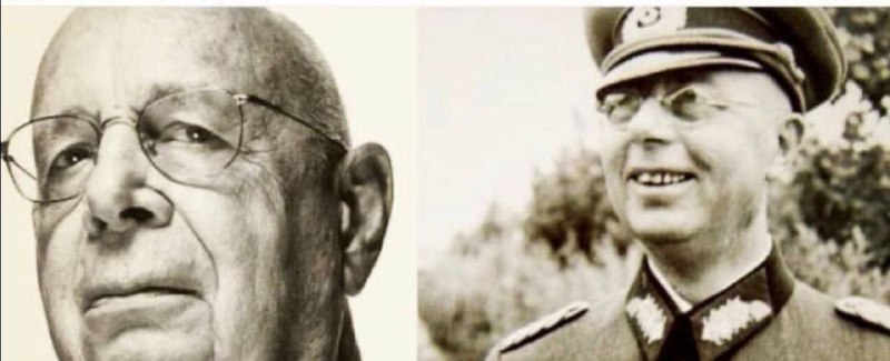 Aký otec taký syn.Vľavo je náš rozkošný priateľ, pán Klaus Schwab, zakladateľ Svetového e...