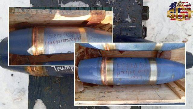 Americká média hlásí:Rusové vypouštějí 122mm severokorejské granáty se slovy „Trump 2024...