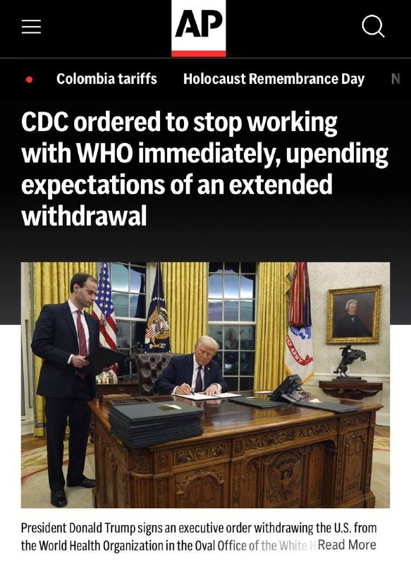❗️🇺🇸 🩸 Americké zdravotnické agentury již oficiálně nespolupracují se Světovou z...