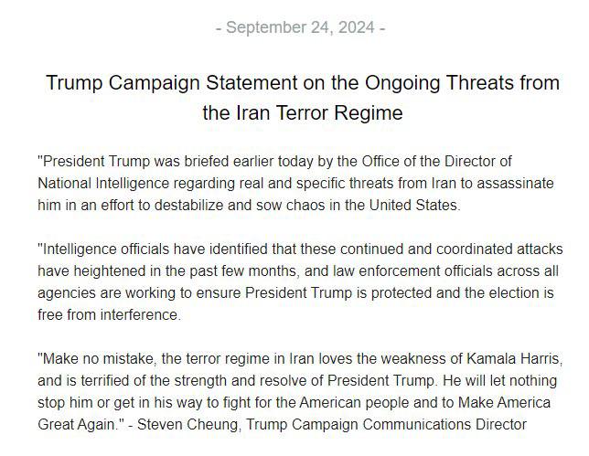 🇺🇸 🇮🇷 Americké zpravodajské služby informují Donalda Trumpa ohledně „skutečných...