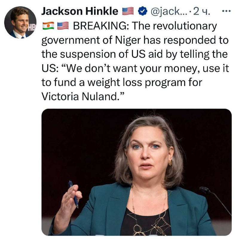 Americký novinář Jackson Hinkle:Revoluční vláda Nigeru odpověděla na pozastavení americké ...