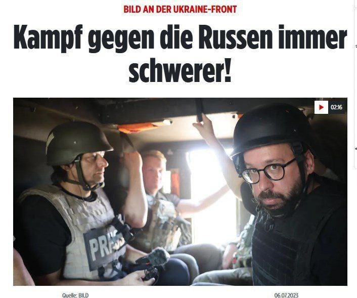 🇩🇪Bild: "Bojovat s Rusy je čím dál těžší!"Noviny poskytly rozhovor s ukra... 🇩🇪Bild: "Bojovat s Rusy je čím dál těžší!"Noviny poskytly rozhovor s ukra...