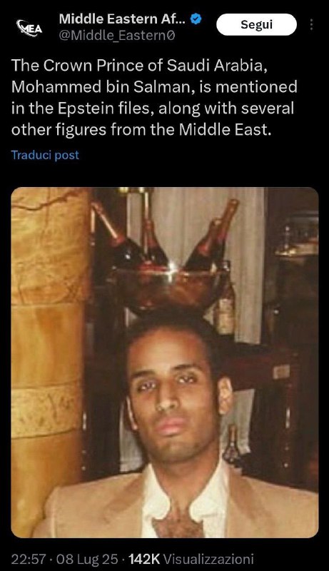 Blízký východ Afrika na X🩸🇸🇦Saúdskoarabský korunní princ Mohammed bin Salmán je zmí...