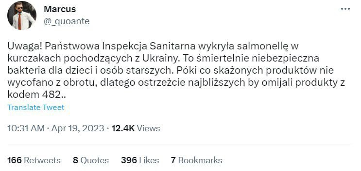 Bloger z Polska o nekvalitním mase dovezeném z Ukrajiny: Pozornost! Státní hygienická inspe...