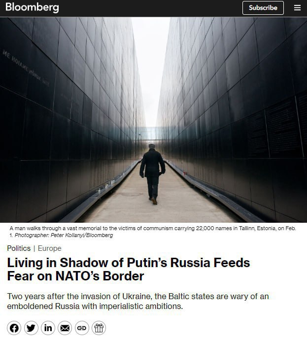 🇷🇺📰Bloomberg: Rusko nemá nedostatek armády a zásob▪️Velitel estonských obranných s...