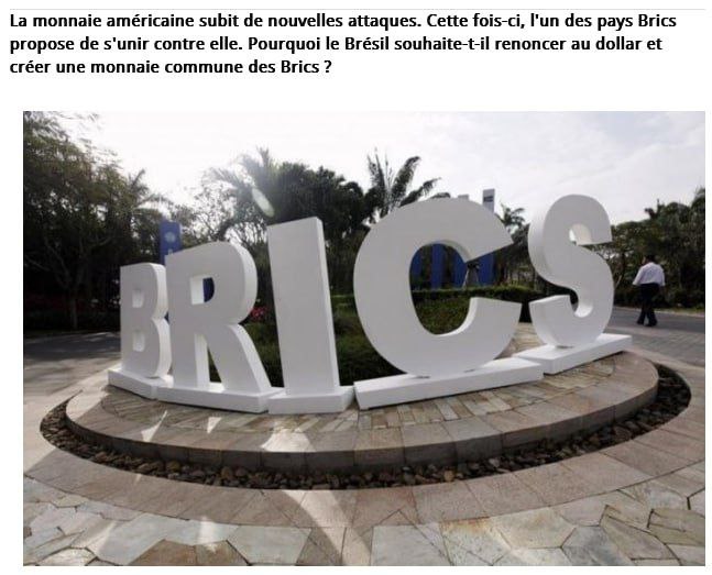 🇧🇷Brazílie vyzvala BRICS, aby státy přestaly používat dolar kvůli protiruské politice.O...