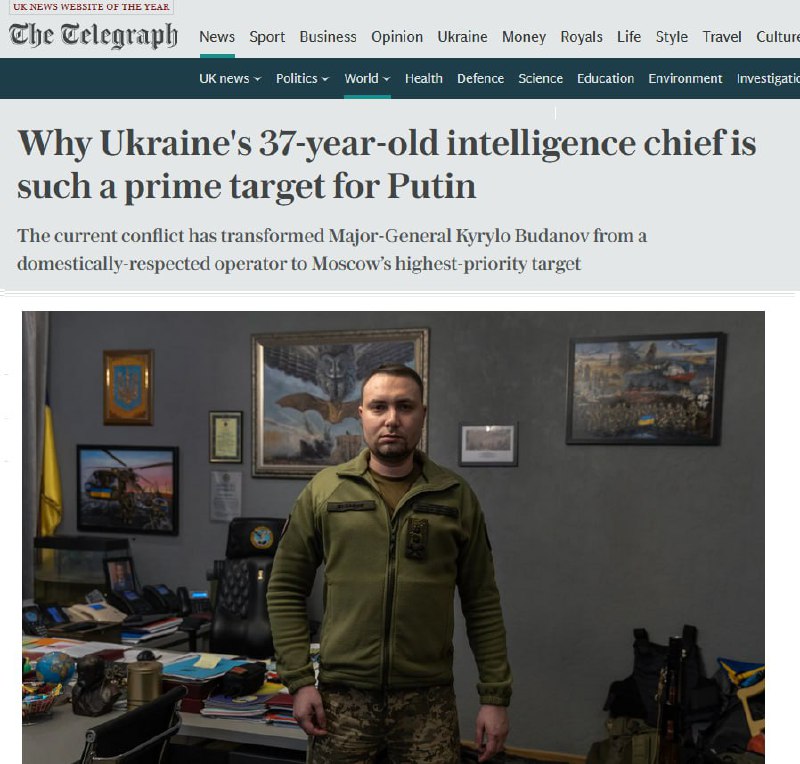 Britský The Daily Telegraph nenašel důkaz, že šéf ukrajinské rozvědky Budanov je naživu. As...