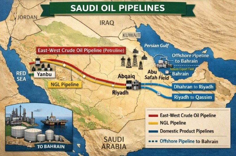 ‼️🇮🇷🇸🇦Byl napaden nejdůležitější ropovod Saúdské Arábie, který přepravuje ...