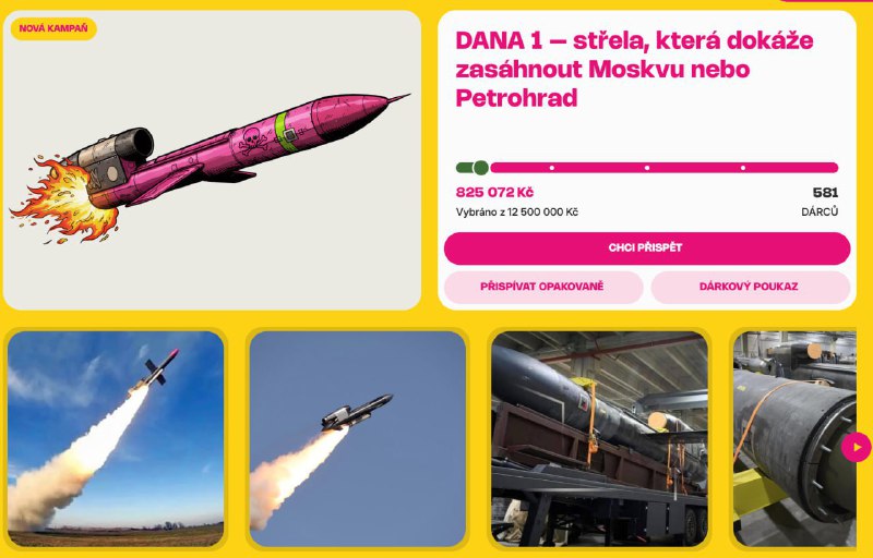 🇨🇿💀🔔🔴 Češi shromažďují peníze na rakety pro Ukrajinské ozbrojené sílyV Česk... 🇨🇿💀🔔🔴 Češi shromažďují peníze na rakety pro Ukrajinské ozbrojené sílyV Česk...