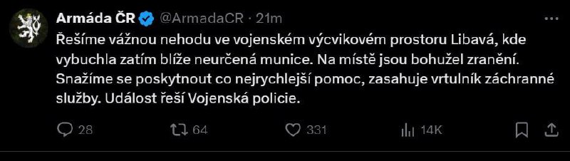 🥁‼️🇨🇿🇺🇦Česká armáda hlásí o výbuchu na vojenském cvičišti, kde NATO cvi?...