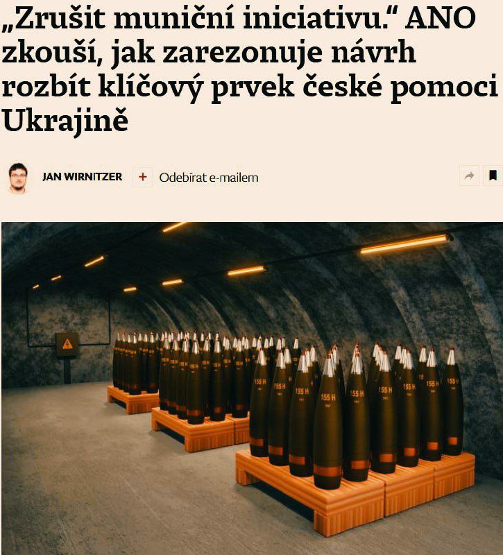 Česká republika přestane dodávat granáty na Ukrajinu, pokud se tam dostane k moci opoziceV rozh...
