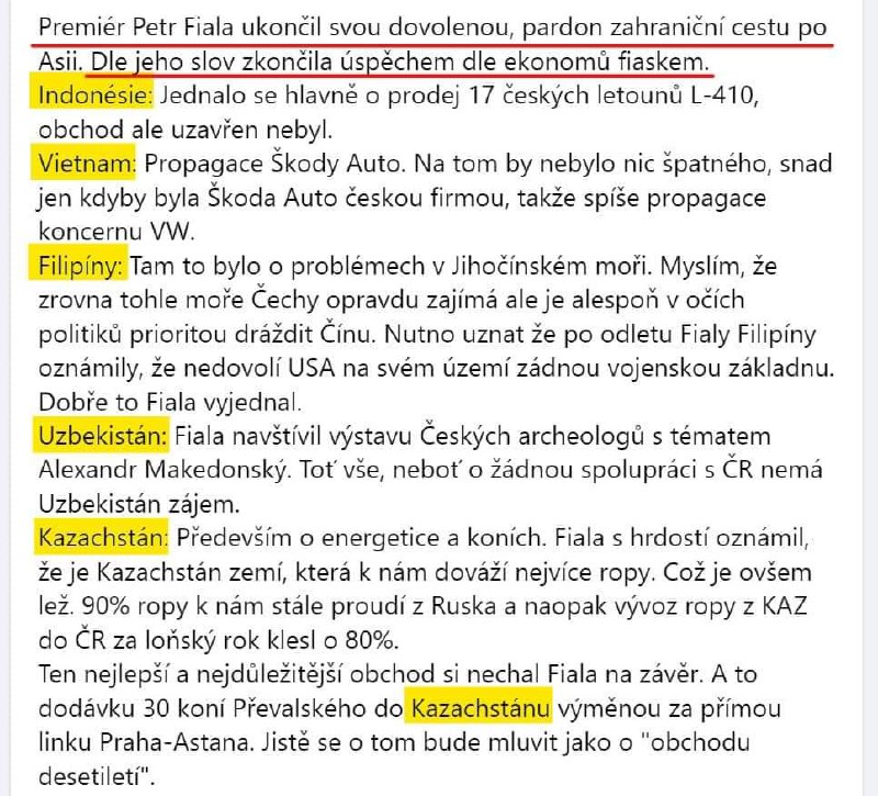 🇨🇿 🌏 ČESKO / SVĚT: Jak dopadla Fialova cesta po Asii ve skutečnosti...🍀 Sdílejte s p... 🇨🇿 🌏 ČESKO / SVĚT: Jak dopadla Fialova cesta po Asii ve skutečnosti...🍀 Sdílejte s p...
