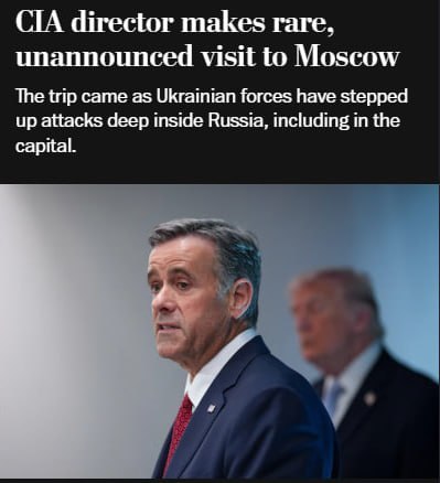 ‼️🇺🇸🇷🇺 Cesta ředitele CIA do Ruska souvisela s kontakty tajných služeb, – Kreml...