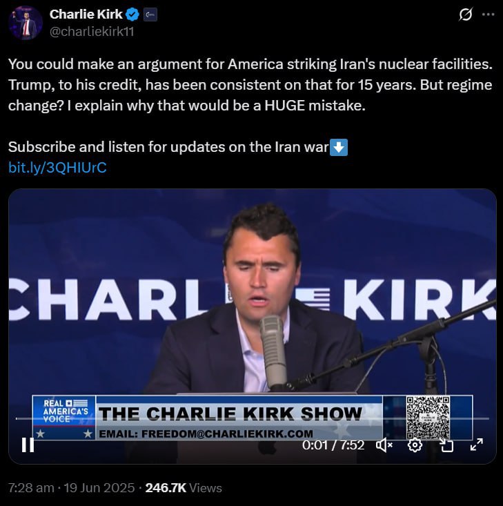 🗣 Charlie Kirk: Trumpův oblíbený podporovatel na TikToku🇺🇦 O Ukrajině: osobně tweetova...