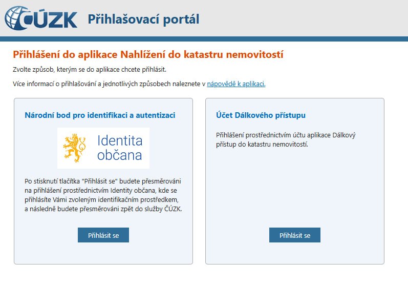 Chcete se podivat do katastru na vlastnika nemovitosti? Pak uz jen pres Identitu obcana. My vas k to... Chcete se podivat do katastru na vlastnika nemovitosti? Pak uz jen pres Identitu obcana. My vas k to...