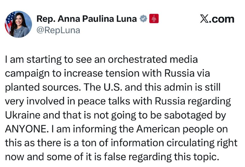 Členka Sněmovny reprezentantů Spojených států amerických Anna Paulina Luna – o kampani za z...