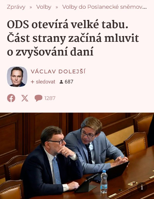 🇨🇿 ČR | Kdybyste  je náhodou chtěli volitSkupina v ODS kolem Martina Kupky začíná mluvit...