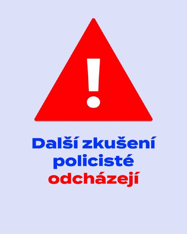 🇨🇿 ČR: Robert Šlachta: Další policejní útvar je v řízeném rozkladu. Nepíše se mi to...
