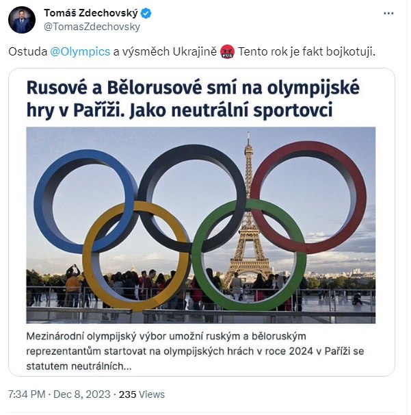 🇨🇿 🇷🇺 ČR / RUSKO: Zdechovskému praskají žilky a to nám dělá velkou radost.🍀 Sd...