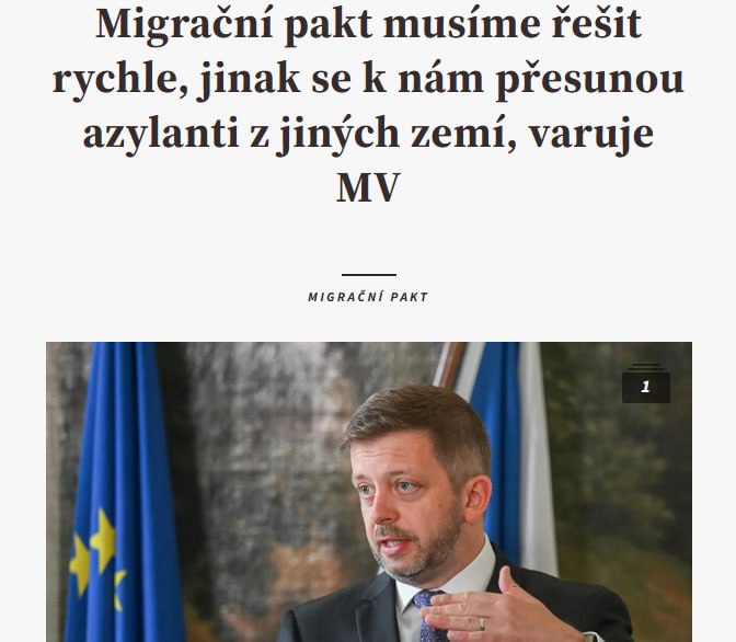 🇨🇿 ČR | Takže si to shrňme, ministr vnitra Vít Rakušan chce rychle řešit migrační pak...
