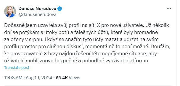 Debaty bez cenzury nepříjemných dotazů. Rakušan a Nerudová uzavřeli své účty na sociální...