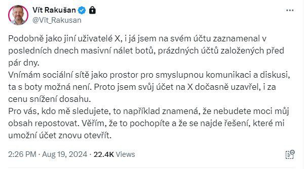 Debaty bez cenzury nepříjemných dotazů. Rakušan a Nerudová uzavřeli své účty na sociální...