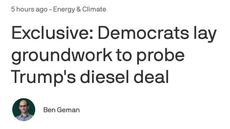 ‼️🇺🇸🇷🇺 Demokraté připravují vyšetřování obchodu Trumpa ohledně dodávek rusk... ‼️🇺🇸🇷🇺 Demokraté připravují vyšetřování obchodu Trumpa ohledně dodávek rusk...