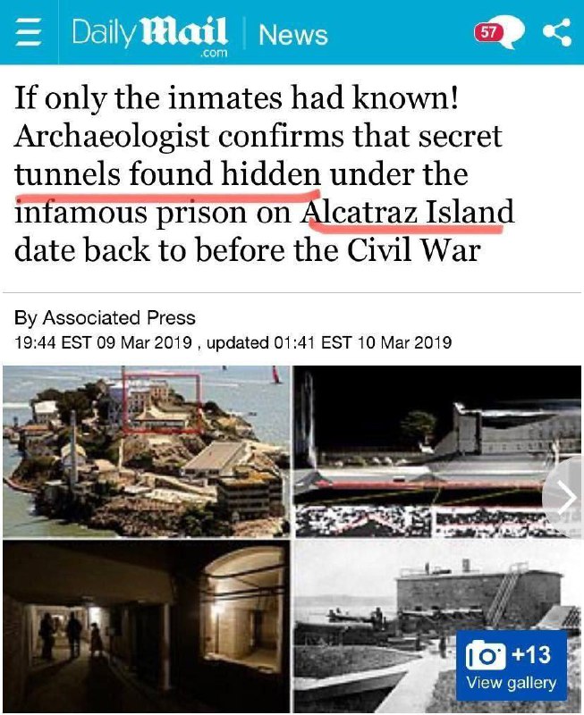 Denní poštaKdyby tak vězni věděli..!!!Archeologové potvrzují, že tajné tunely n...