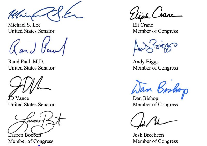 🇺🇸 Devatenáct členů amerického Kongresu (včetně tří senátorů) z Republikánské stra...