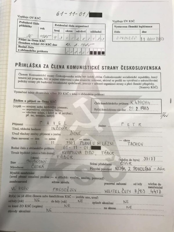 Dneska si připomínáme 40 let ode dne, kdy byl Petr Pavel, ve věku 23 let, přijat do KSČ, kde s...