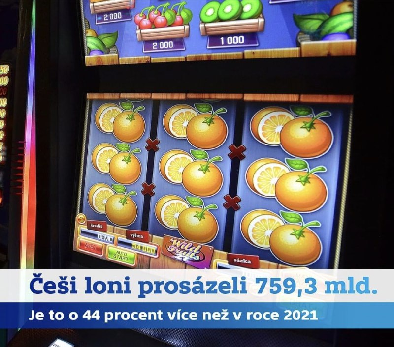 🇨🇿Do toho se počítají, loterie, sazka a samozřejmě i automaty.
