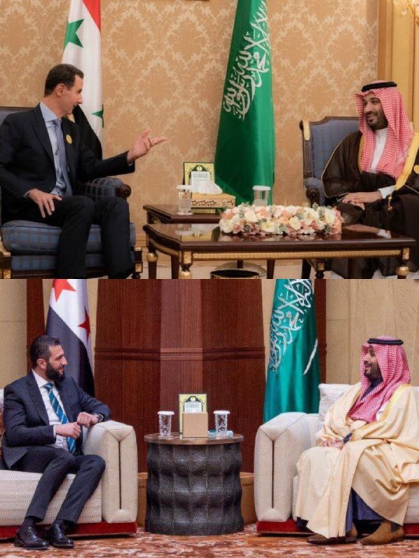🇸🇦 Dva různí syrští vládci se za necelé 3 měsíce setkají se saúdským korunním prin...