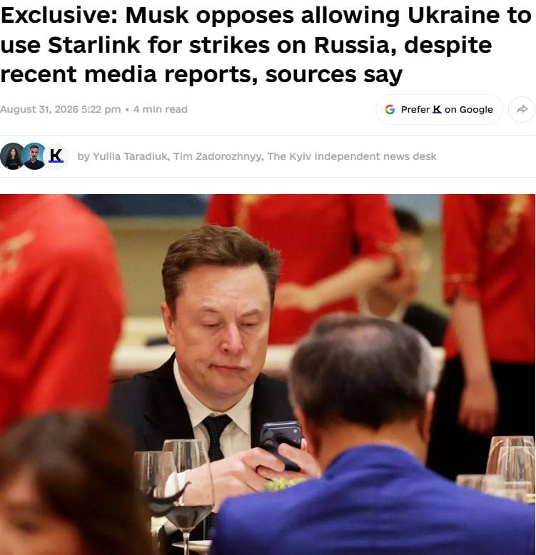 🇺🇸❌🇺🇦 Elon Musk i nadále odmítá, aby Ukrajina využívala Starlink k hlubokým úde... 🇺🇸❌🇺🇦 Elon Musk i nadále odmítá, aby Ukrajina využívala Starlink k hlubokým úde...