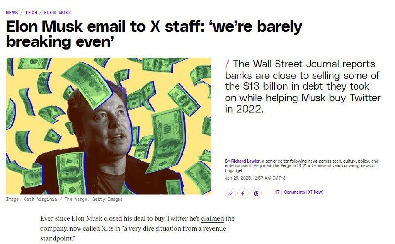 🔥 Elon Musk přiznal finanční potíže společnosti „X“.Miliardář poslal zaměstnancům s...