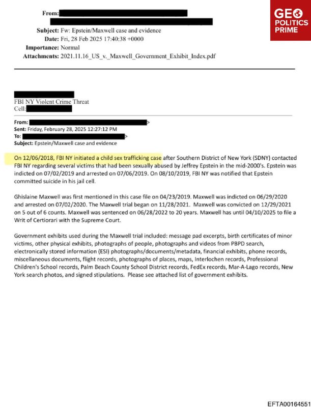 🚨 Epstein si objednal kyselinu sírovou pro svůj ostrov v den, kdy FBI zahájila vyšetřování...