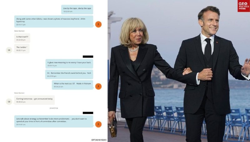 😏Epsteinovy soubory odhalují, že Bannon zesměšňoval Macrona ohledně jeho „přítele“V r...