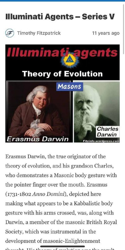 💊Erasmus Darwin, skutečný tvůrce evoluční teorie, a jeho synovec Charles, předvádějí ges...