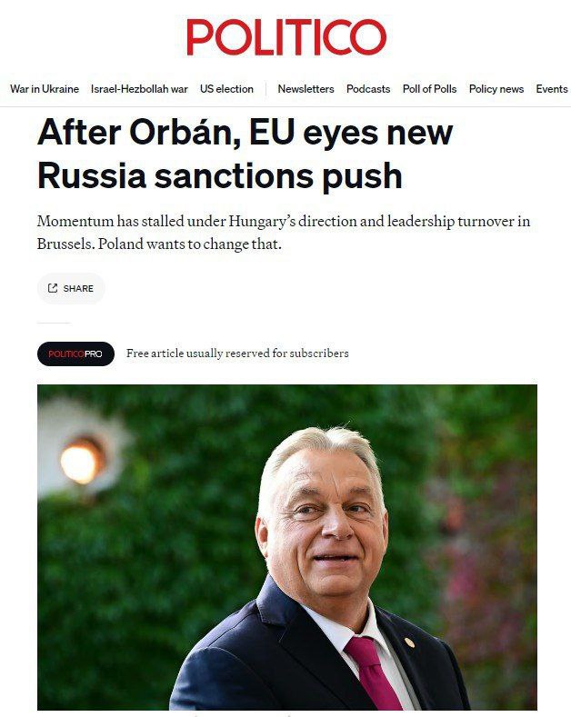 EU zpřísní sankce proti Rusku poté, co Maďarsko opustí své předsednictvíPolitico píše, ž...