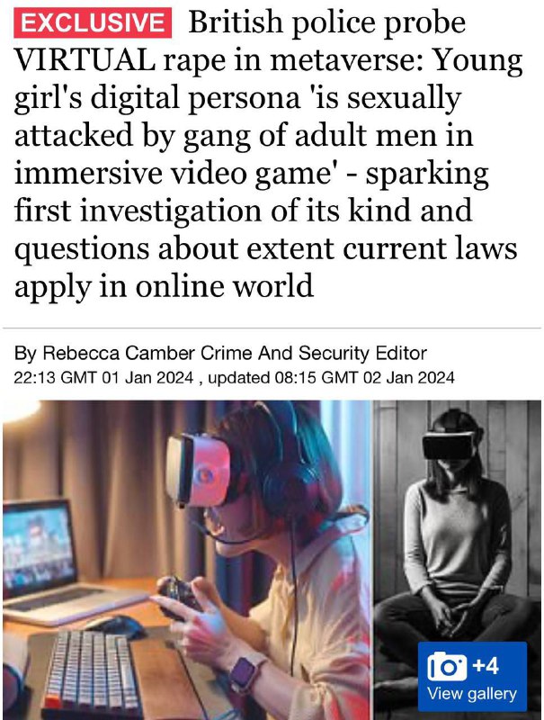 🆘🇬🇧🛃🚺 EXKLUZIVNÍ vyšetřování britské policie kvůli VIRTUÁLNÍMU znásilnění...