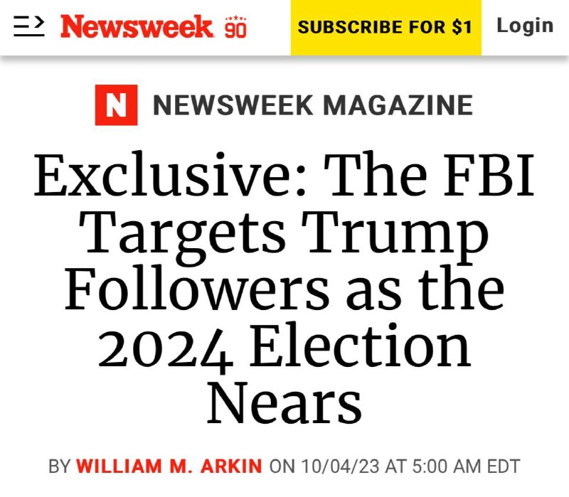 🇺🇸FBI se před volbami v roce 2024 zaměřuje na příznivce Donalda Trumpa jako na hlavní hr...