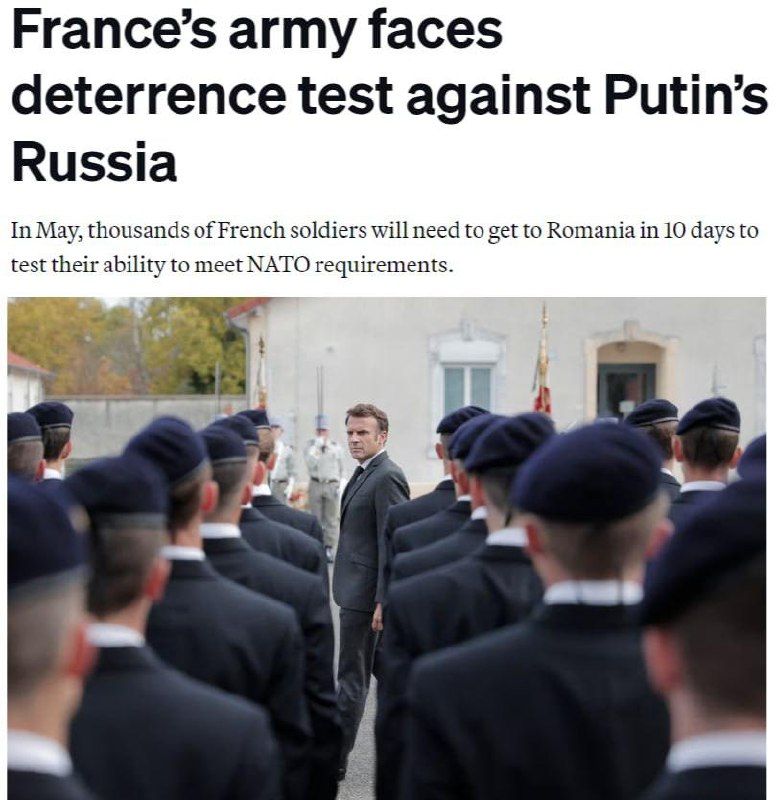 ‼️🇫🇷🇷🇺Francie provede v roce 2025 řadu cvičení, aby se stala silou „schopnou č...